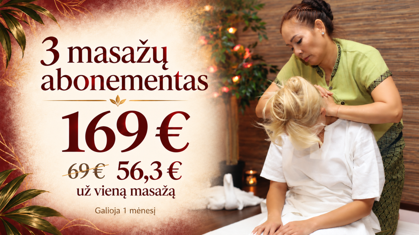 tailandietiskas masazas kaina vilnius